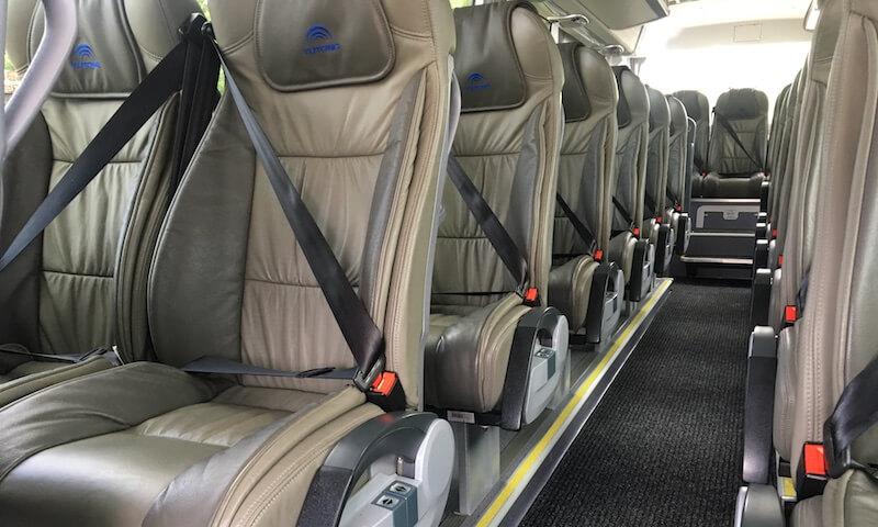 seatbelts in luxury coach
